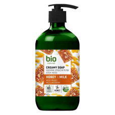 Рідке мило Bio Naturell 473мл мед та молоко, дозатор