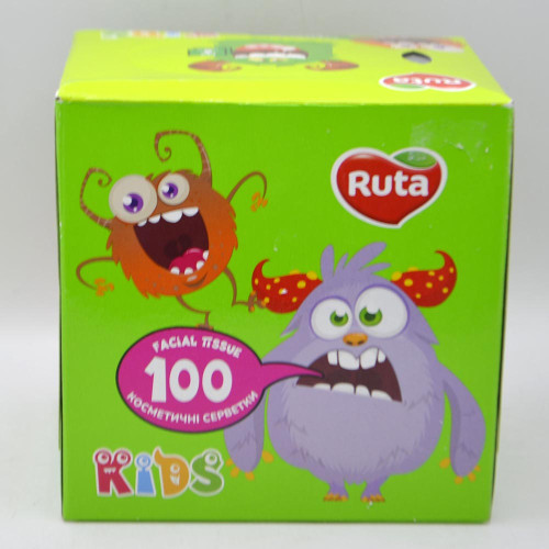 Серветки косметичні Ruta 100шт 2-х шарові Кідс