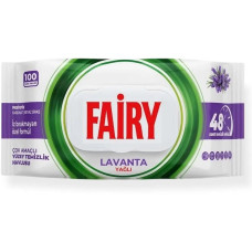 Вологі серветки для прибирання Fairy 100шт Лаванда