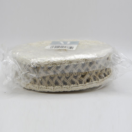 Стрічка з мішковини Marill 4см 10м Біла Д30128