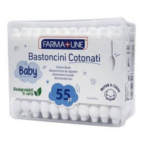 Ватні палочки дитячі Farma+Line 55шт (коробка)
