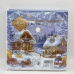 Новорічні серветки для столу LUXY 33х33 3-х шарові 18шт Зимова Хатинка