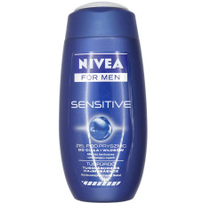 Чоловічий гель для душу Nivea 250мл Сенсітів 3в1