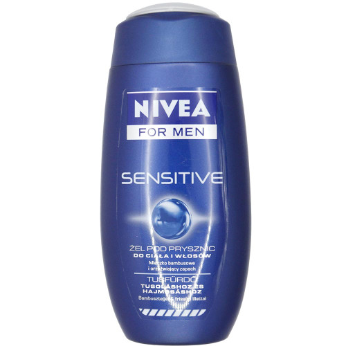 Чоловічий гель для душу Nivea 250мл Сенсітів 3в1