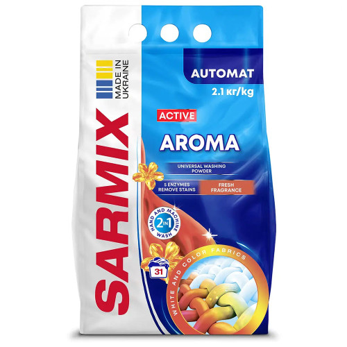 Пральний порошок Sarmix Актів Арома 2,1кг універсал