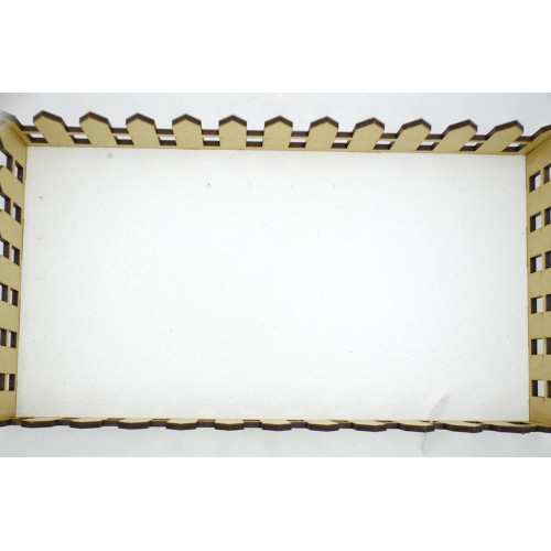 Коробка 1шт Забор 27*14,5см Біла 
