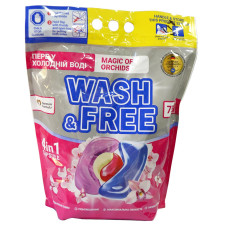 Капсули для прання Wash & Free 75шт Магія Орхідеї