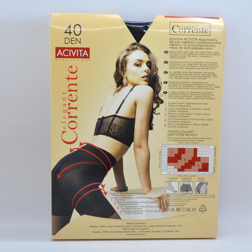 Колготи жіночі Corrente Асівіта 40ден №4 Неро