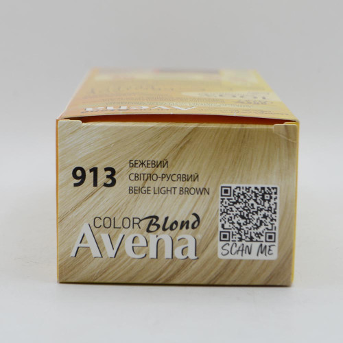 Жовта крем-фарба для волосся Avena Shine №913 Бежевий Світло Русявий