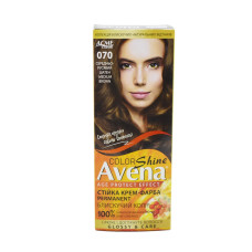 Жовта крем-фарба для волосся Avena Shine №070 Середно-русявий Шатен