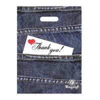 Пакет з прорізною ручкою Chernyshoff 29*37см Thank you