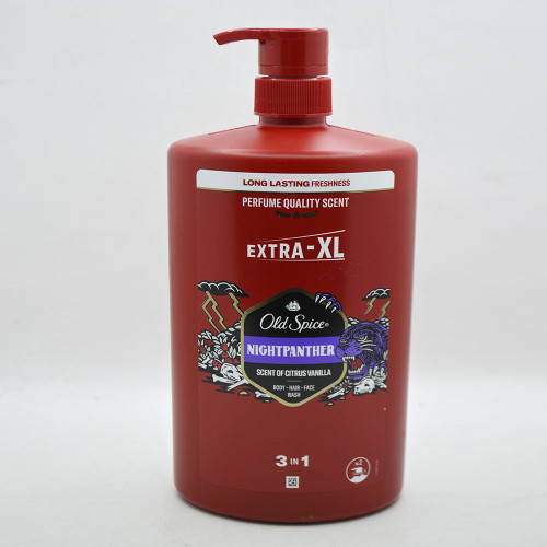 Чоловічий гель для душу Old Spice 1л Чорна пантера дозатор