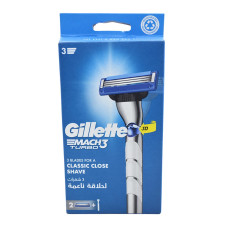 Станок для гоління Gillette Мак3 Турбо +2 картріджа