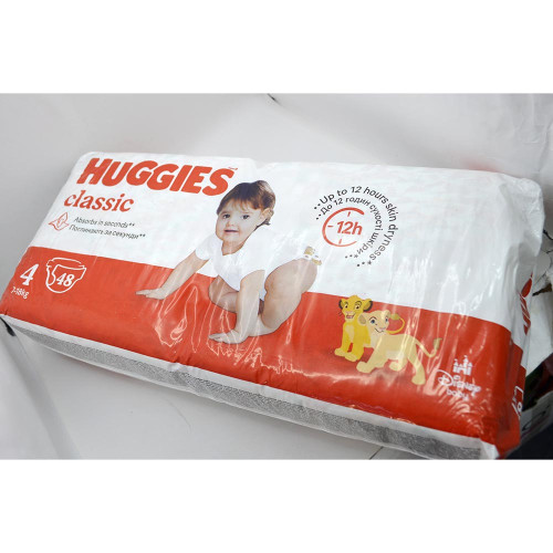 Підгузники дитячі Huggies Класік №4 48шт 7-18кг
