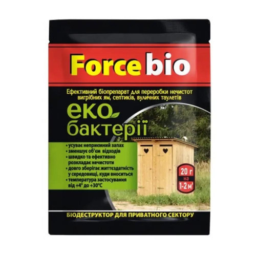 Порошок для дачного туалету Force 20гр