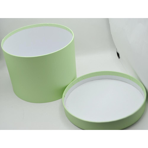 Подарункова коробка з кришкою 20*14,5см Зелена м'ята №1006
