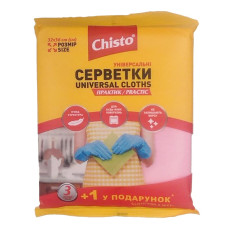 Серветки універсальні Chisto 3+1шт Практик