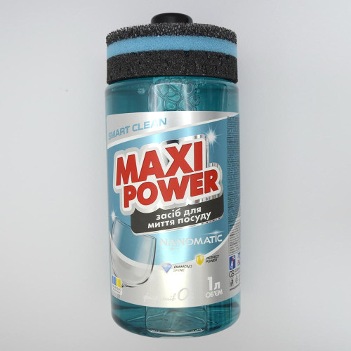 Засіб для миття посуду Maxi Power 1л Наноматік