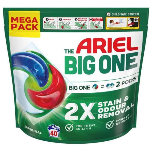 Капсули для прання Ariel 40шт 4в1 Біг Ван
