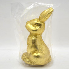 Пасхальний Декор Зайчик 1шт Золотий середній