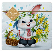 Серветки для столу LUXY 33х33 3-х шарові 18шт 
