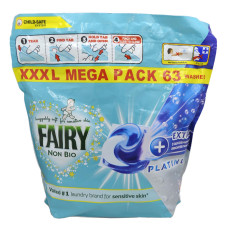Капсули для прання Fairy 63шт 4в1 Платінум