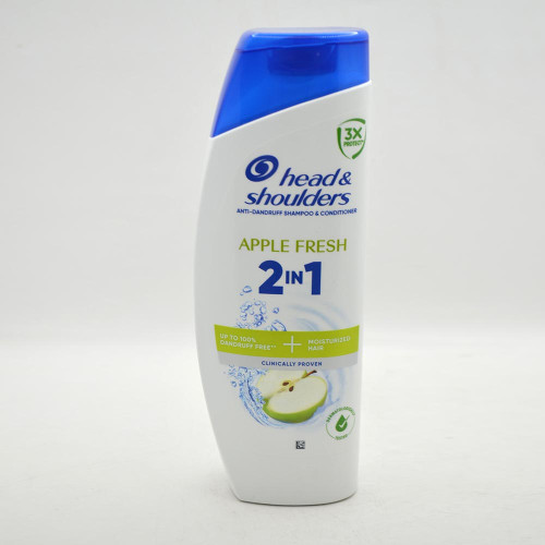 Шампунь для волосся Head & Shoulders 2в1 400мл Зелене Яблуко