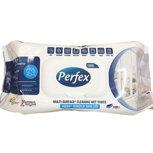 Вологі серветки для очищення поверхонь Perfex 100шт Білий оцет та харчова сода
