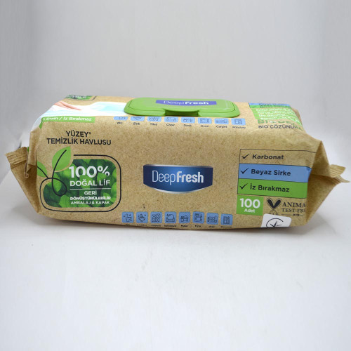 Вологі серветки для очищення поверхонь Deep Fresh 100шт Біорозкладні