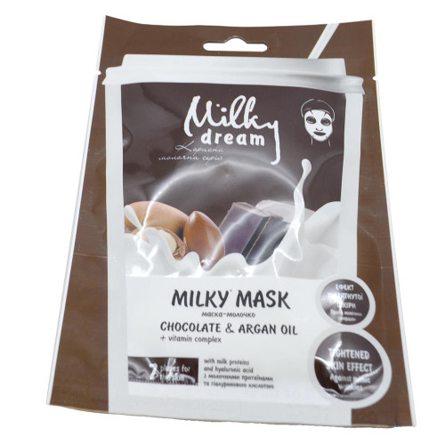 Маска тканева для обличчя Milky Dream 20мл Шоколад та арганова олія