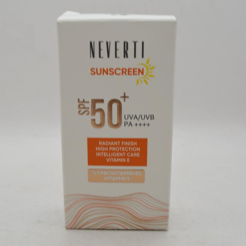 Сонцезахисний крем для обличчя NEVERTI 50мл СПФ50+ Сан Скріін