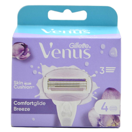 Картридж для гоління Gillette Venus 3 леза 4шт Бріз Спа