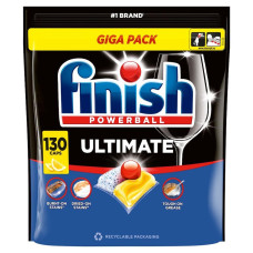 Капсули для посудомийних машин Finish 130шт Ультимат Лимон