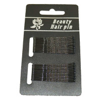 Бюті набір невидимок на блістері Beauty Hair Pin 24шт Чорні 50-3