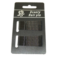 Бюті набір невидимок на блістері Beauty Hair Pin 24шт Чорні 50-3