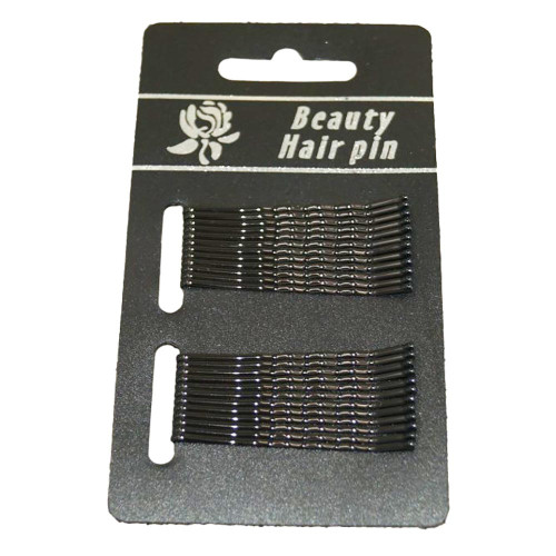 Бюті набір невидимок на блістері Beauty Hair Pin 24шт Чорні 50-3