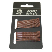 Набір невидимок на блістері Beauty Hair Pin 24шт Коричневі 50-4