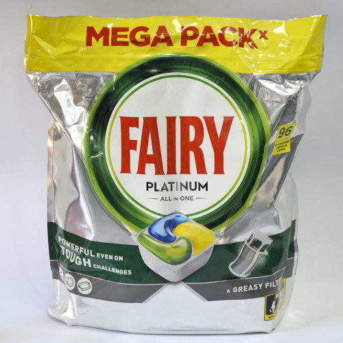 Капсули для посудомийних машин Fairy Платінум 96шт Лимон