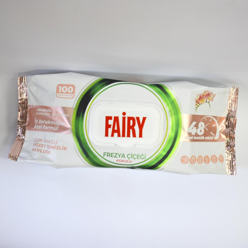 Вологі серветки для прибирання Fairy 100шт Фрезія
