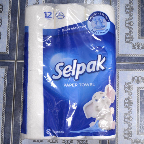 Рушники паперові Selpak 12шт 3-х шарові