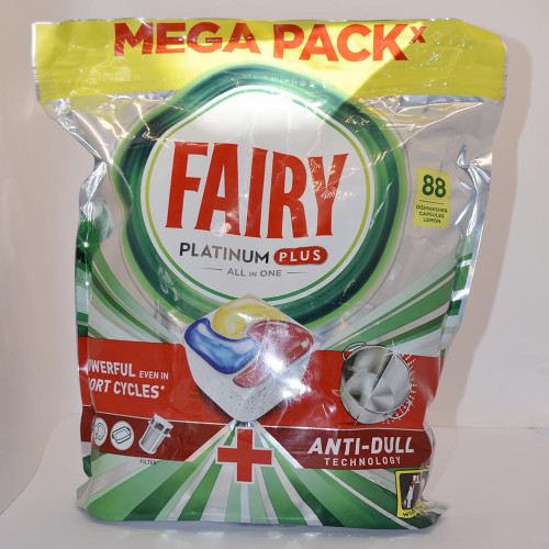 Капсули для посудомийних машин Fairy 88шт Платінум Плюс Лимон